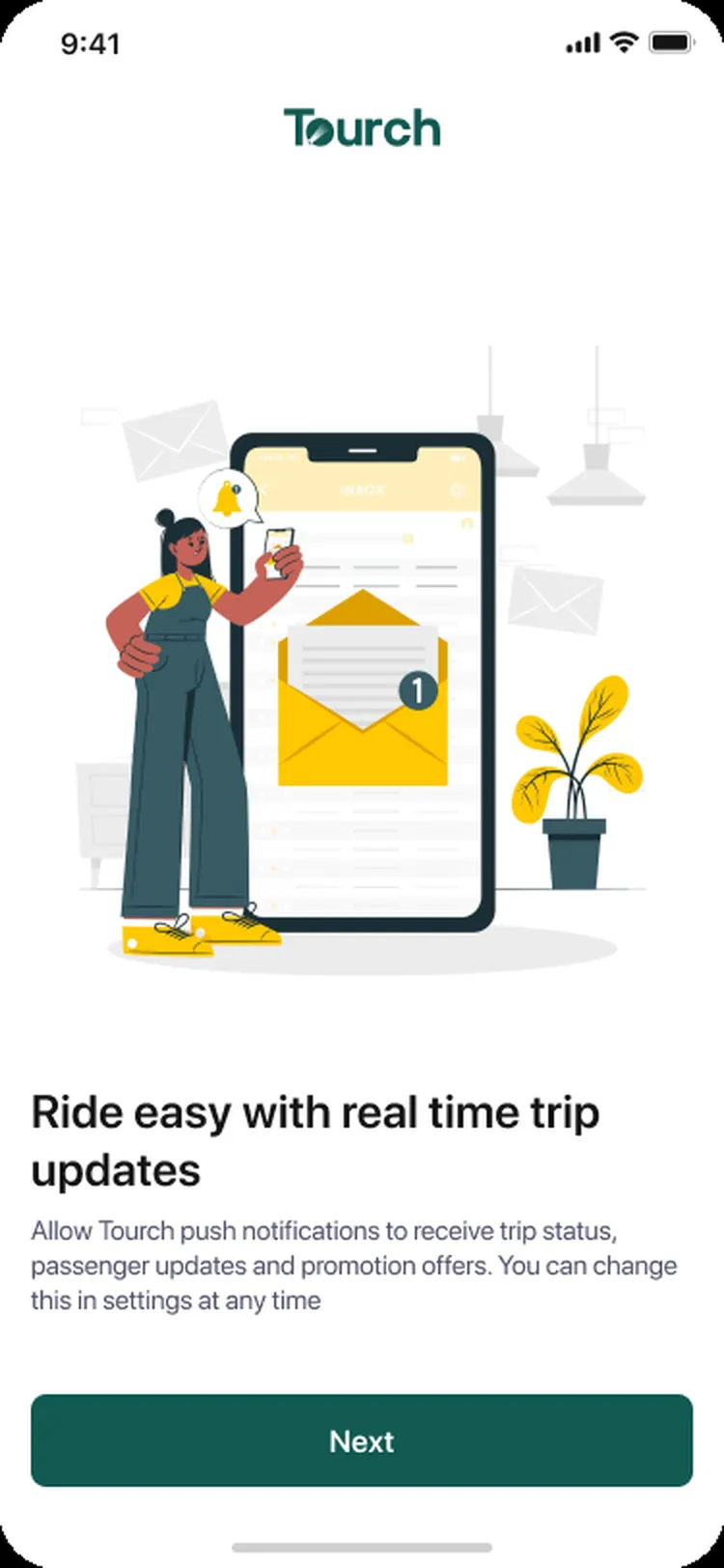 Tourch: Trip update permissions